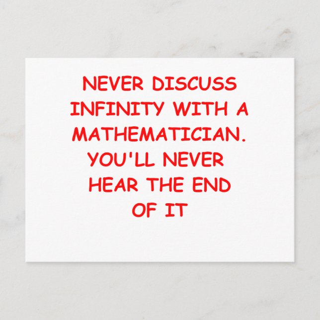 math joke postcard (Front)