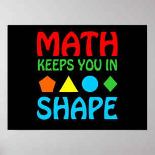 Math Keeps In Space Mathematic Maths Teacher Poster