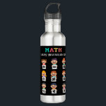 Math keeps you balanced 710 ml water bottle<br><div class="desc">Playful math artwork with plus,  minus,  times,  divide,  equals,  percent,  greater than,  less than and not equal. A friendly learning themed layout that shows how math concepts stay in balance. Great for teachers,  students and kids.</div>