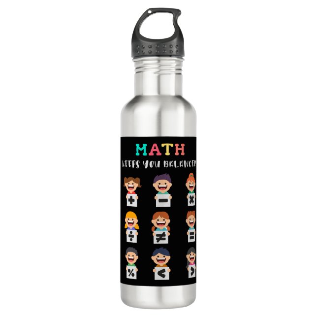 Math keeps you balanced 710 ml water bottle (Front)