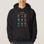 Math keeps you balanced hoodie<br><div class="desc">Playful math artwork with plus,  minus,  times,  divide,  equals,  percent,  greater than,  less than and not equal. A friendly learning themed layout that shows how math concepts stay in balance. Great for teachers and students.</div>