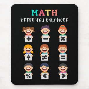 Math keeps you balanced mouse mat