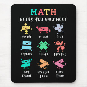 Math keeps you balanced mouse mat