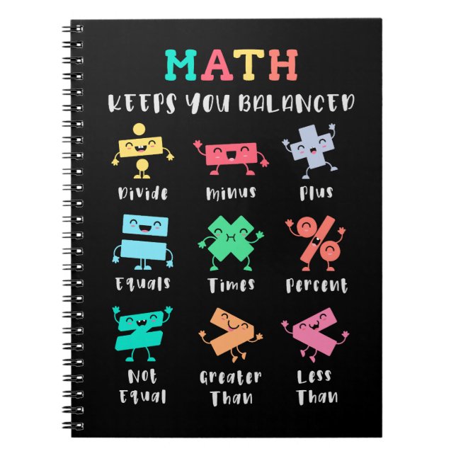 Math keeps you balanced notebook (Front)