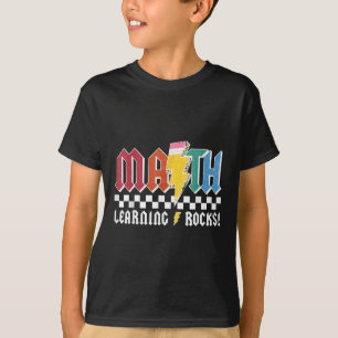 Math Learning Rocks Abcd Teacher Rock & Roll B T-Shirt