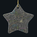 Math Lessons Ceramic Tree Decoration<br><div class="desc">Dozens of equations from various fields of math!</div>