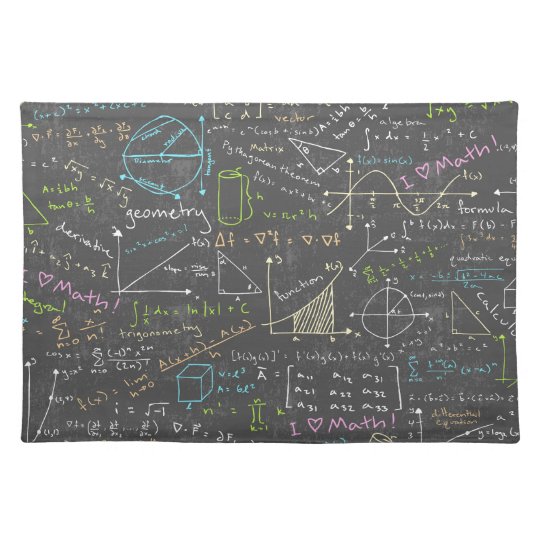 Math Lessons Placemat | Zazzle.co.uk