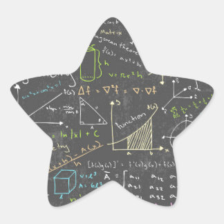 Math Lessons Star Sticker