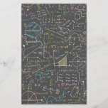 Math Lessons Stationery<br><div class="desc">Dozens of equations from various fields of math!</div>