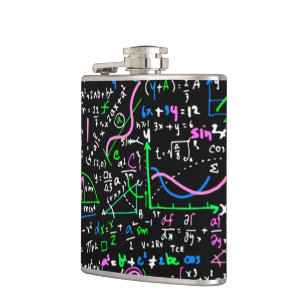 Math linear mathematics education circle hip flask