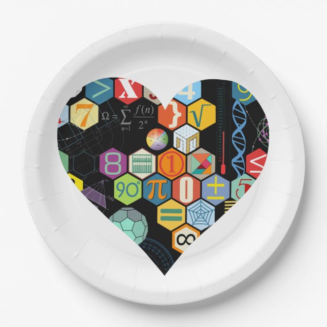 math love paper plate (Front)