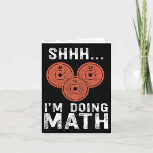 Math Lover Gym Weightlifting Funny Quote Workout E Card
