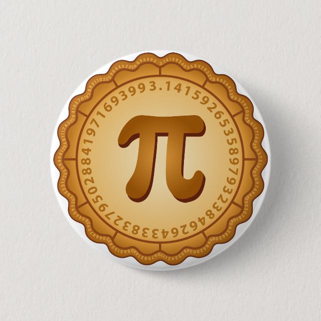 Math Lovers Pi Day Button (Front)