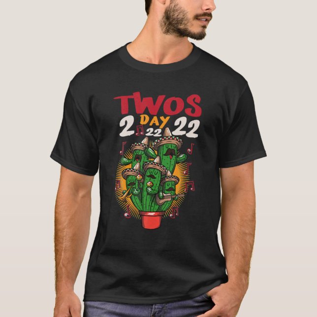 Math Lovers Twosday Tuesday Funny T-Shirt (Front)