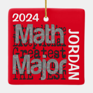 Math Major Extraordinaire CUSTOM Ceramic Ornament