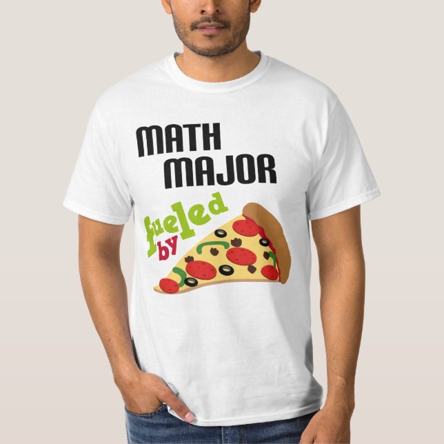 Math Major Gift (Pizza) T-Shirt (Front)