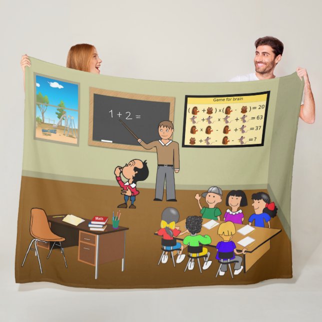 Math Mates Fleece Blanket (In Situ)