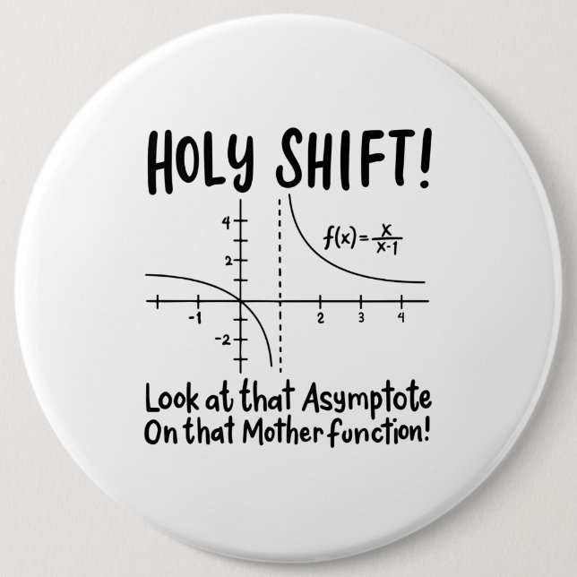 Math Mathematics 6 Cm Round Badge (Front)