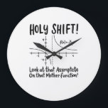 Math Mathematics Large Clock<br><div class="desc">Math quote design for a math teacher, students and all the mathematics and geometry love.</div>