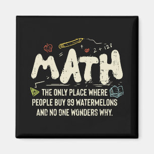 Math  Mathematics Math Teacher Gift Magnet