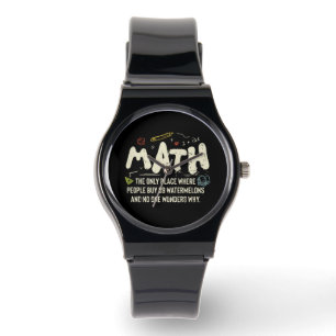 Math  Mathematics Math Teacher Gift Watch
