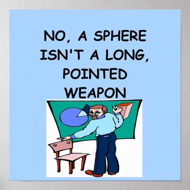 math mathematics mathematician poster (Front)