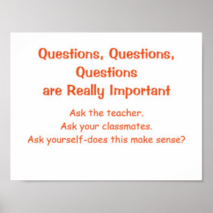 Math Mindsets Poster-Questions Poster
