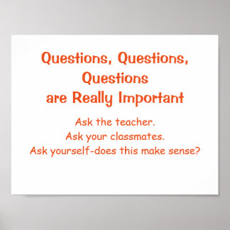 Math Mindsets Poster-Questions Poster