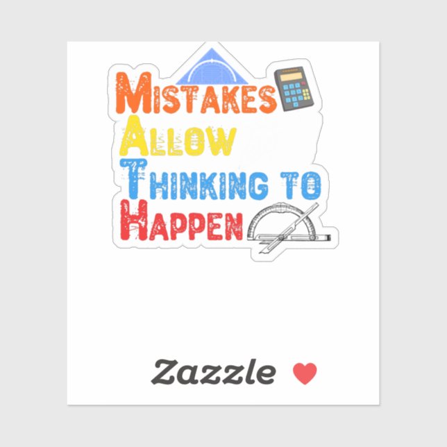 Math. Mistakes Allow Thinking To Happen (Sheet)