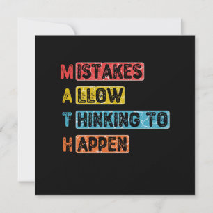 Math. Mistakes Allow Thinking To Happen - Teacher Invitation