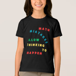 Math Mistakes Allow Thinking To Happen Tri-Blend Shirt