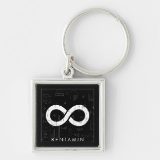 Math Monogram - Infinity Symbol Key Ring
