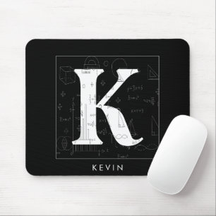 Math Monogram - Letter K Mouse Mat