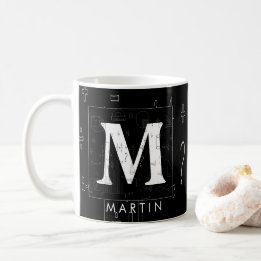 Math Monogram - Letter M Coffee Mug