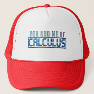 Math Nerd Gag You Had Me At Calculus Trucker Hat
