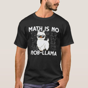 Math Nerd Geek Llama Animal Alpaca Mathematician M T-Shirt