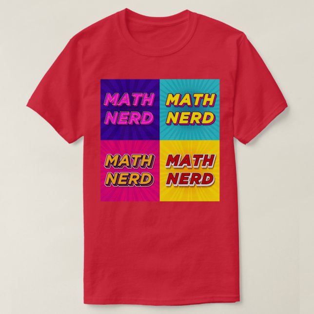 Math Nerd   T-Shirt (Design Front)