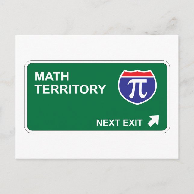 Math Next Exit Postcard (Front)