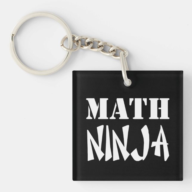 Math Ninja Key Ring (Front)