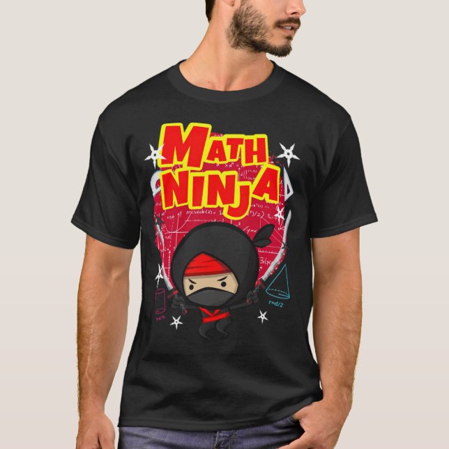 Math Ninja T show jumping penelope  T-Shirt (Front)