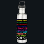 Math Numbers 100th Day of School Teacher Kids  710 Ml Water Bottle<br><div class="desc">100th Day of School Teacher Kids 100 Days Math Numbers T-Shirt</div>