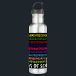 Math Numbers 100th Day of School Teacher Kids  710 Ml Water Bottle<br><div class="desc">100th Day of School Teacher Kids 100 Days Math Numbers T-Shirt</div>