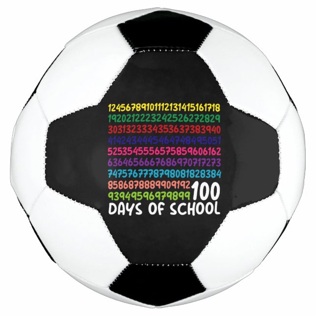 Math Numbers 100th Day of School Teacher Kids  Football (Front)