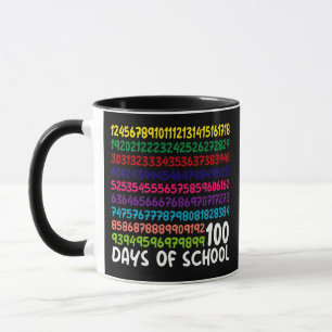 Math Numbers 100th Day of School Teacher Kids Mug