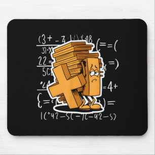 Math Overload Funny Equation Cartoon  Mouse Mat