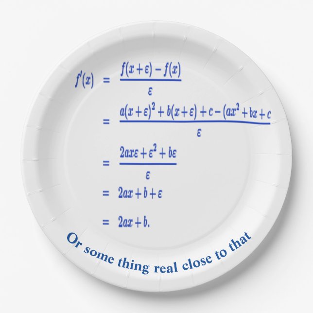 Math Paper Plate (Front)