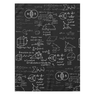 math pattern science school sketch drawing geek ma tablecloth