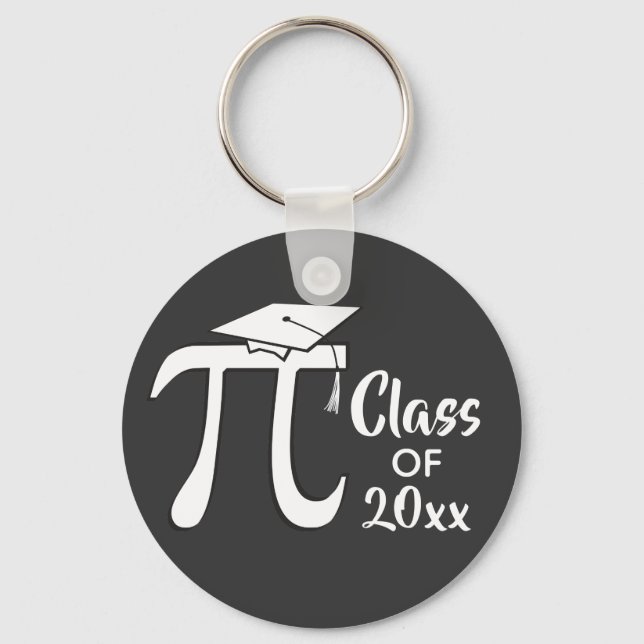 Math Pi Graduate Class of Keychain (Front)