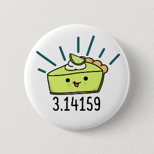Math Pi Number Funny Pie Pun 6 Cm Round Badge