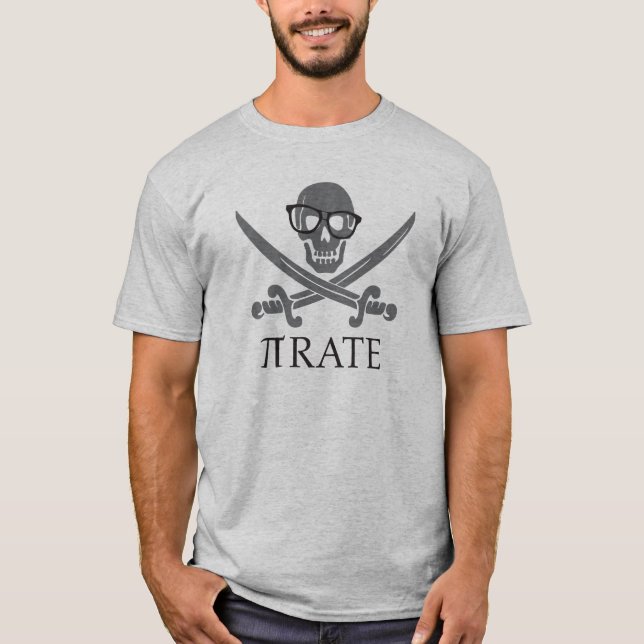 Math Pirate Funny Nerd Geek Humour Shirt (Front)